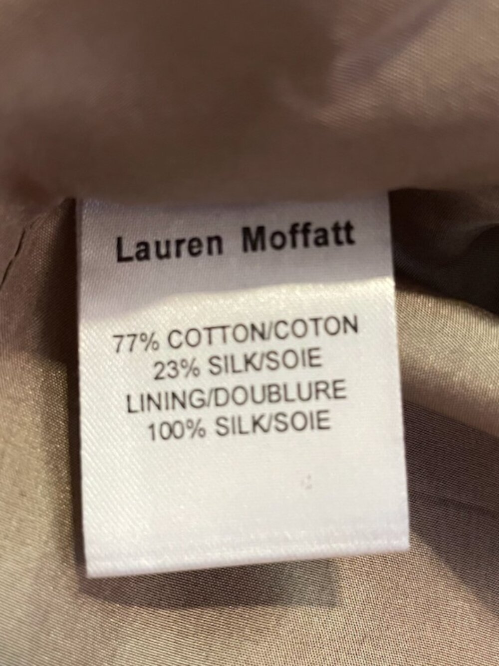 Anthropologie Lauren Moffatt Cotton Silk Geometric Print Snap Front Dress EUC - Picture 14 of 15